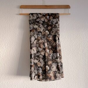 Avenue Montaigne Floral Cropped Flare Pants